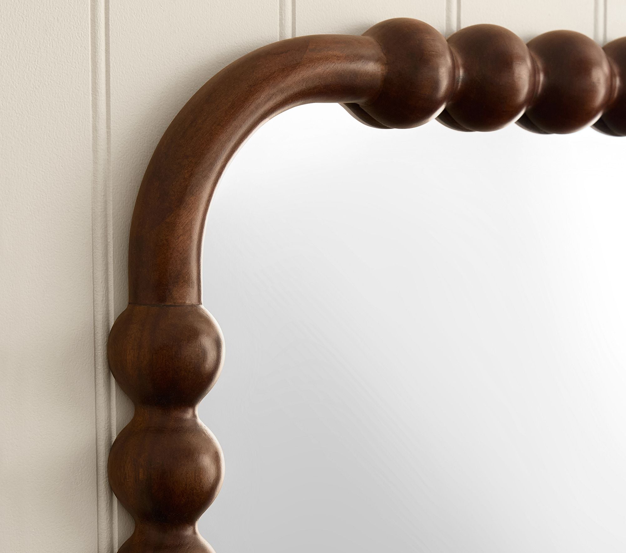 Julia Turned Wood Mirror