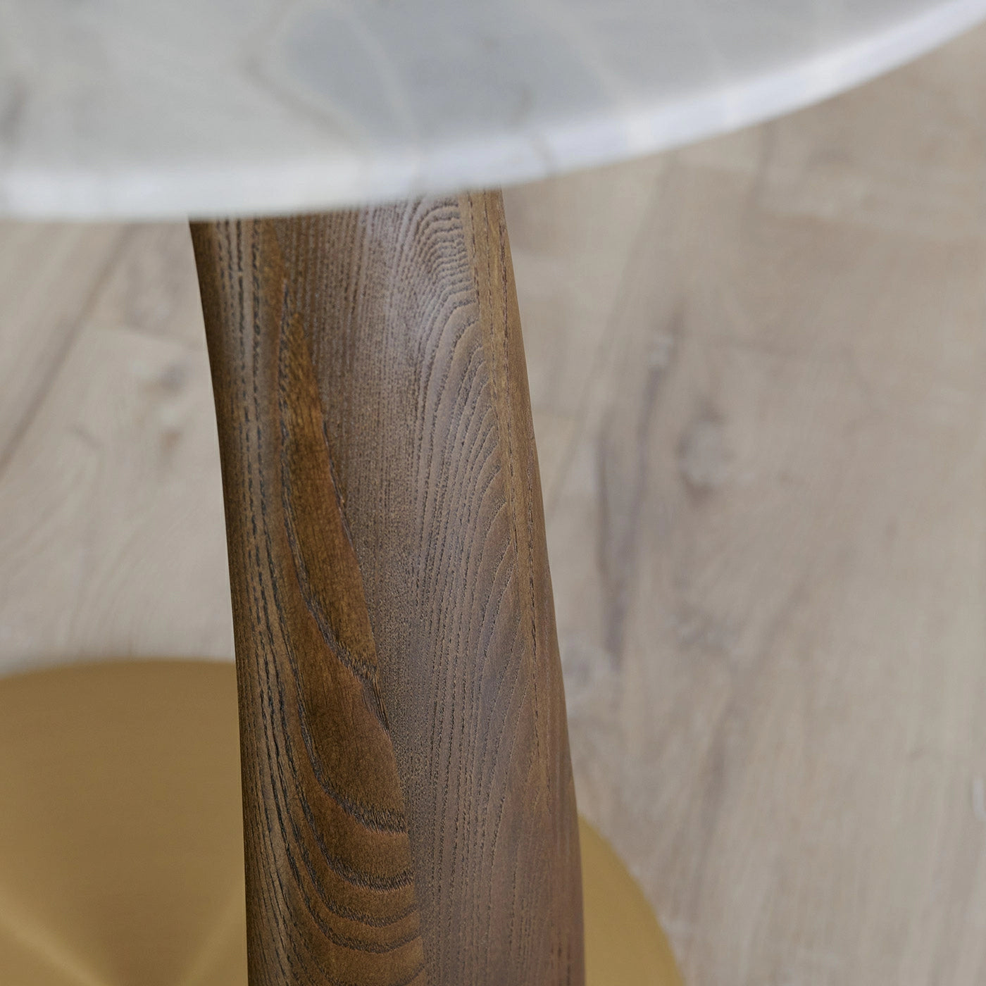 Side Table, Victoria Marble & Walnut Veneer