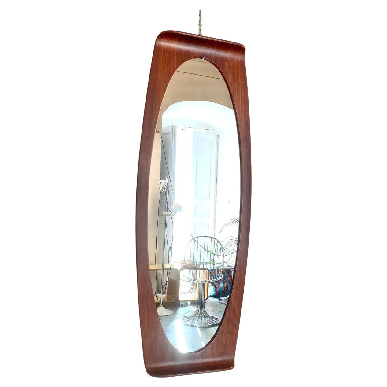 Mid Century Modern Wood Wall Mirro