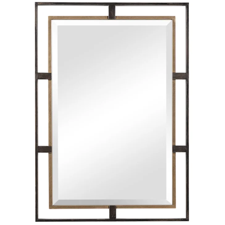 Gold & Bronze Rectangle Mirror