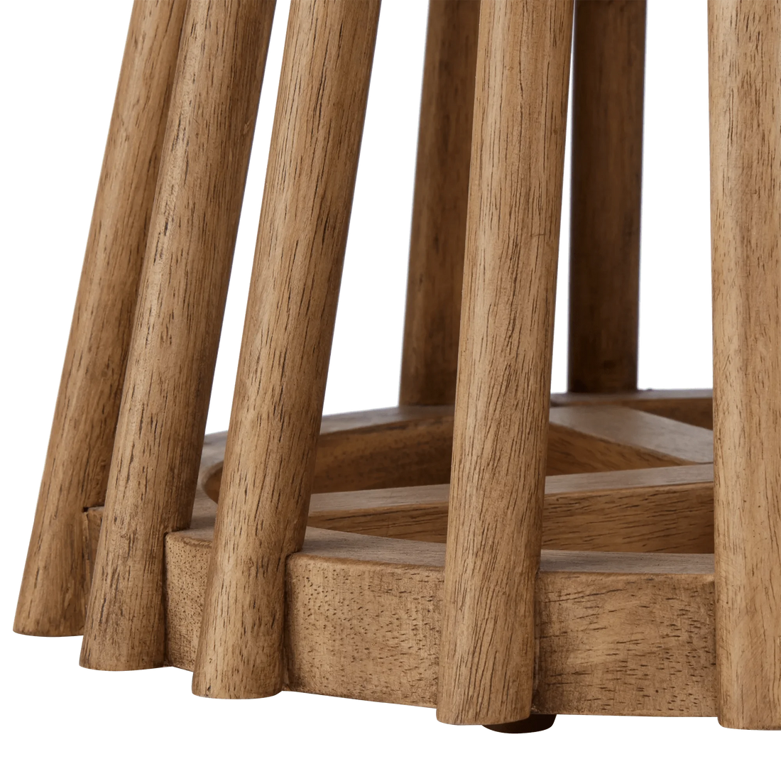 Brown Mango Wood Openwork Side Table
