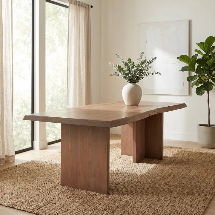Lorenzo Acacia Solid Wood 6 Seater Dining Table