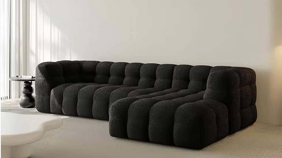 Overstuffed Multifunction Cloud L-shaped Sofa set