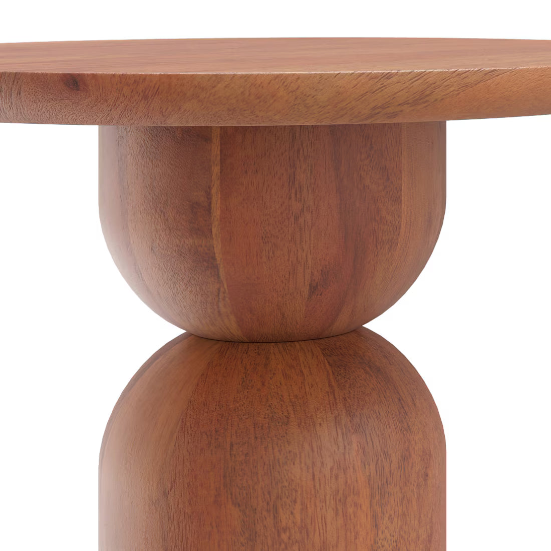 Solid Wood Side Table In Red Cedar Finish