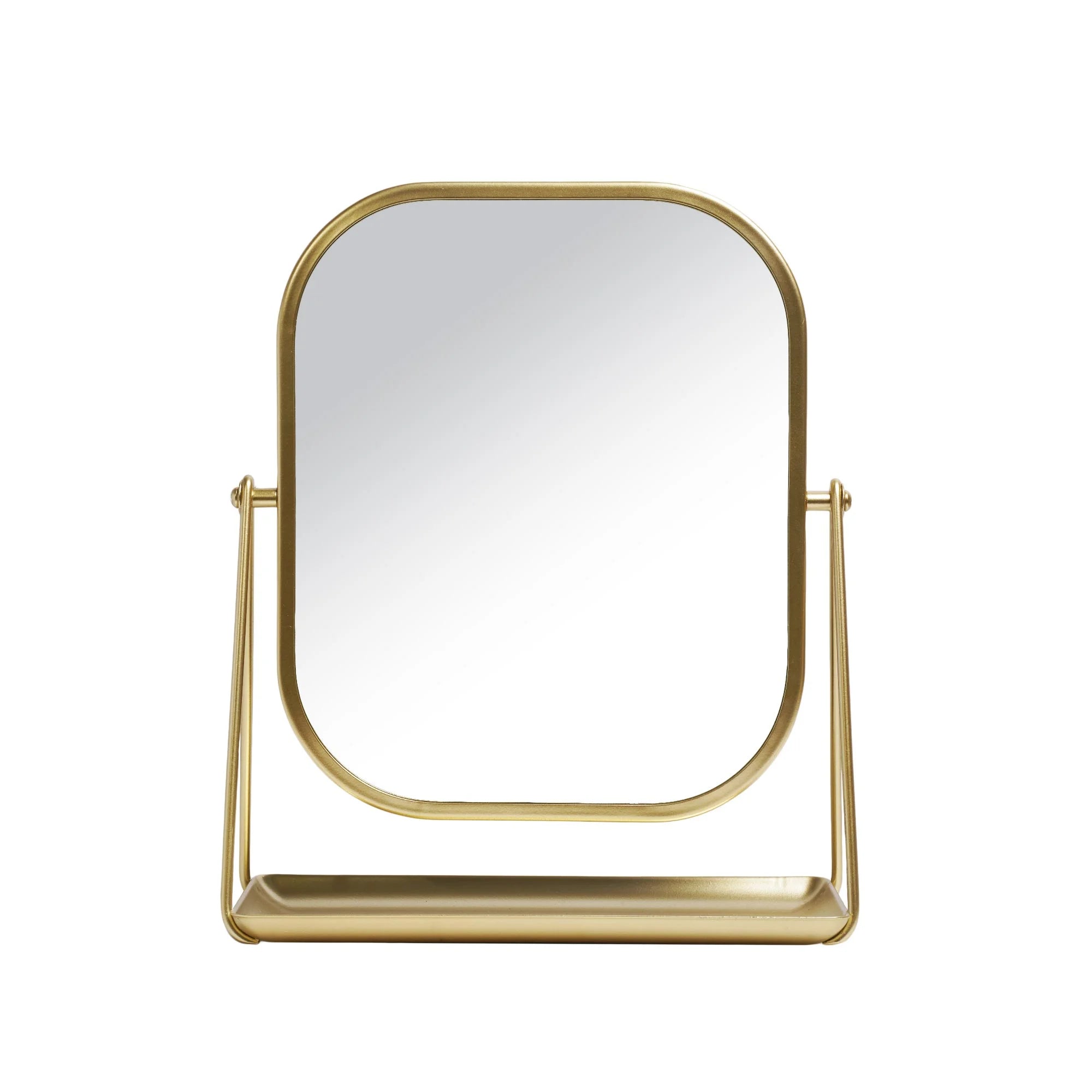 Round Edge Tabletop Easel Mirror
