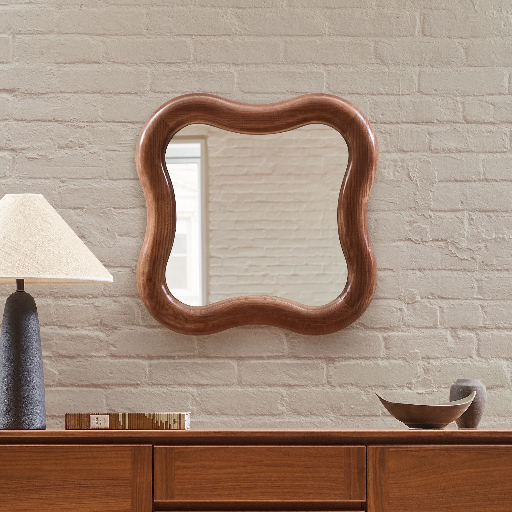 Elodie Wavy Tubular Wall Mirror