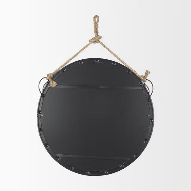 Round Metal Frame Mirror