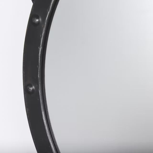 Round Metal Frame Mirror