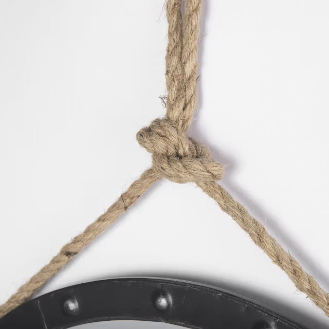 Round Metal Frame Mirror