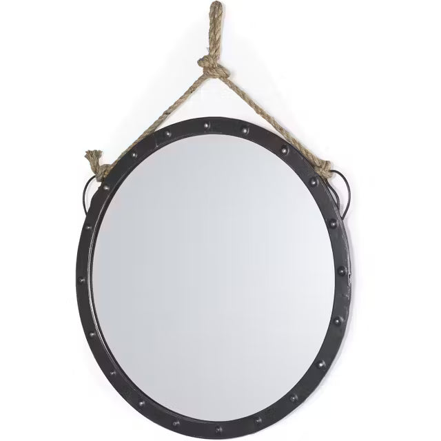 Round Metal Frame Mirror