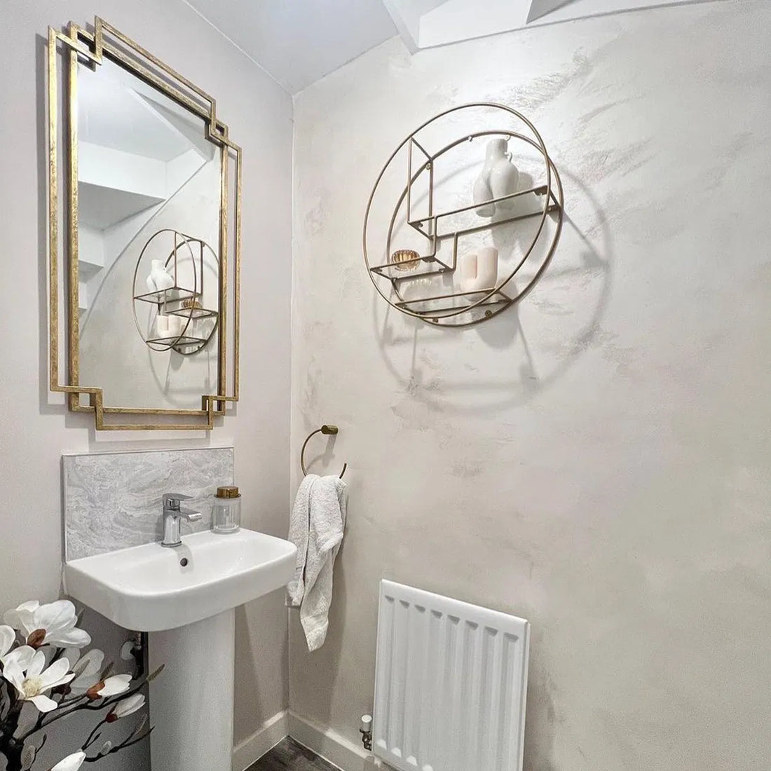 Gold Foiled Wall Mirror