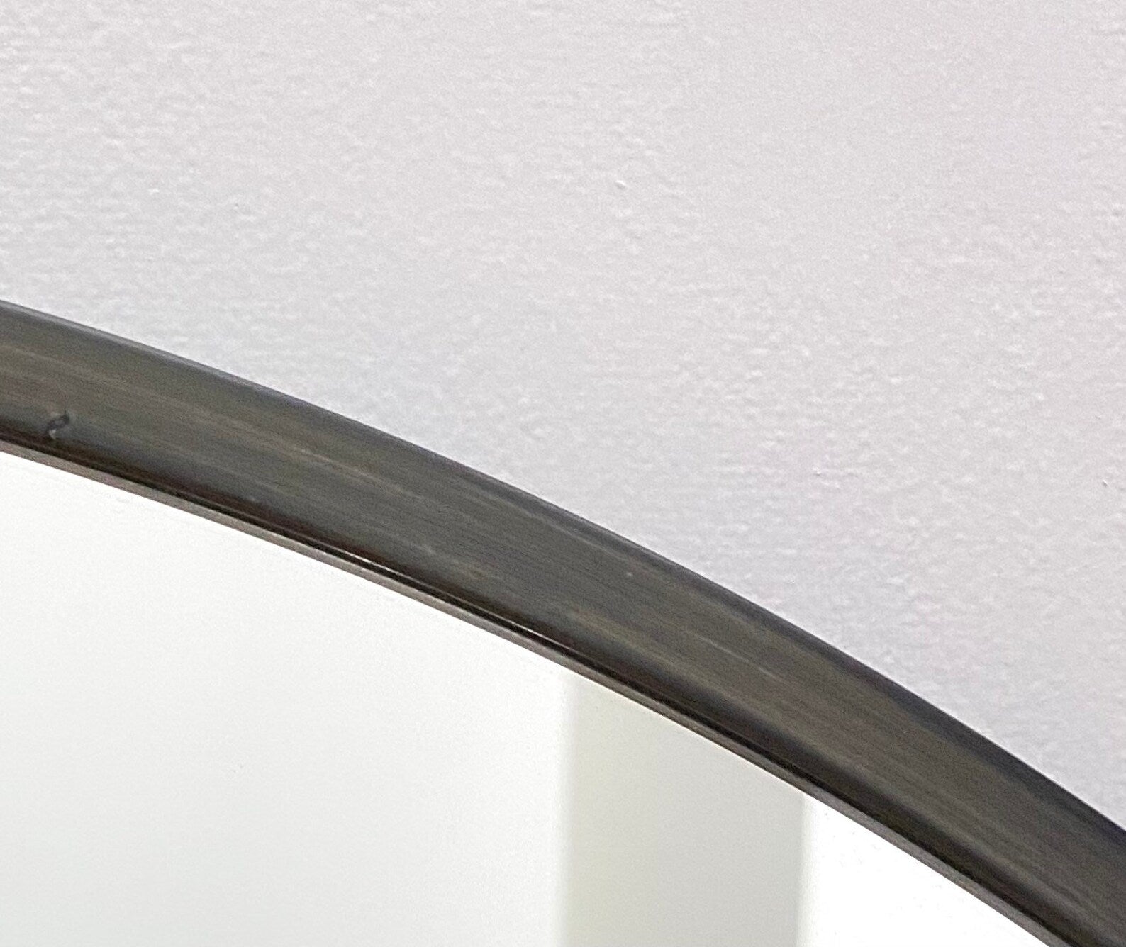 Half Circle Mirror Gray Border Handmade Wall Mirror