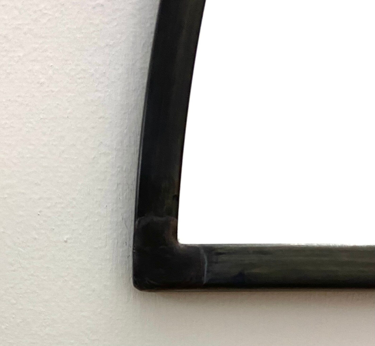 Half Circle Mirror Gray Border Handmade Wall Mirror