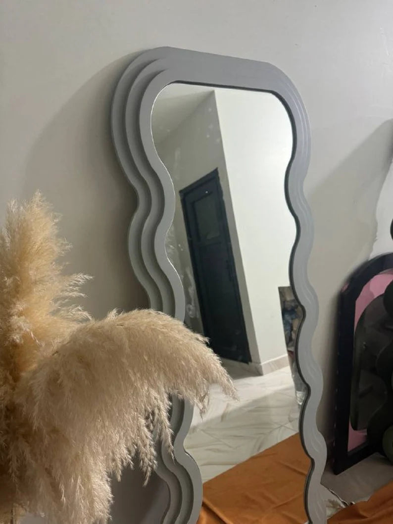 Floor Wavy Full Length Mirror
