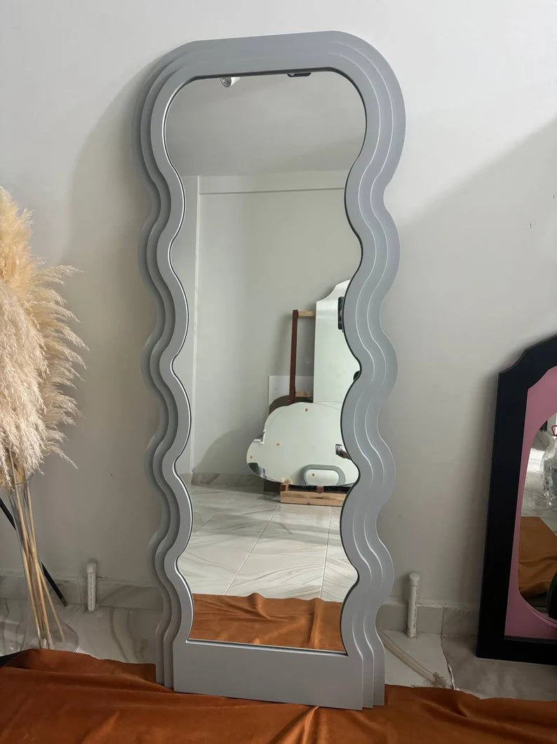 Floor Wavy Full Length Mirror