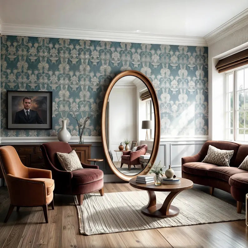 Walnut Wood Full Length Mirror