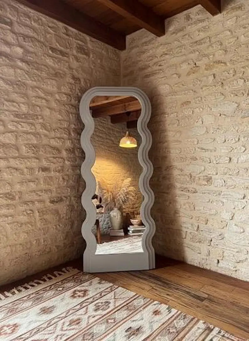 Floor Wavy Full Length Mirror