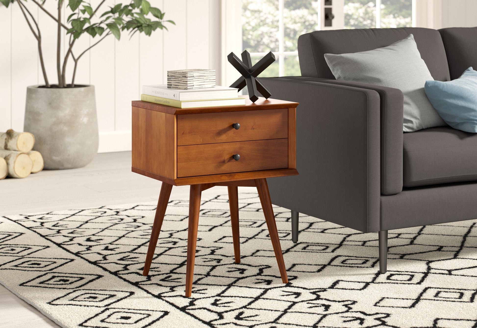 Declan 2 Drawer Nightstand