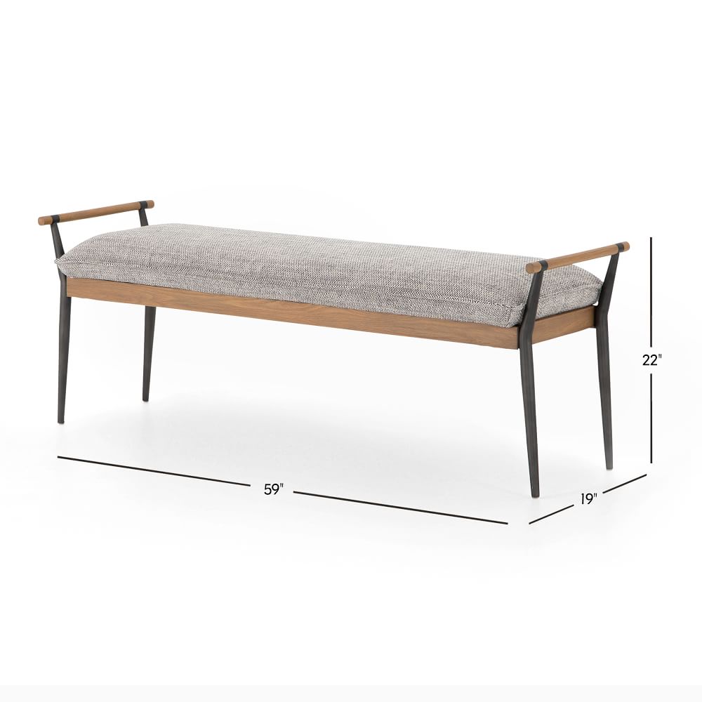 Charlie Stainless Steel Bench
