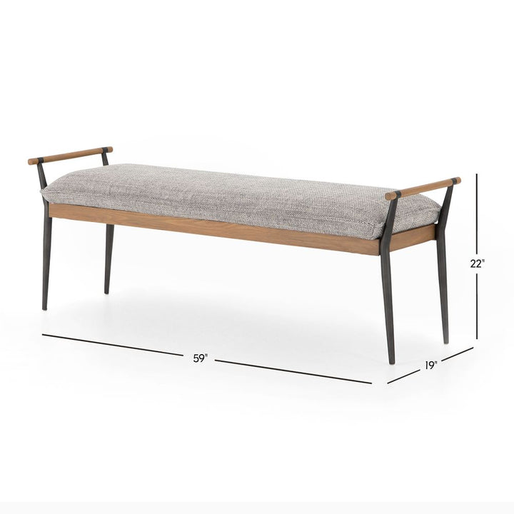 Charlie Stainless Steel Bench