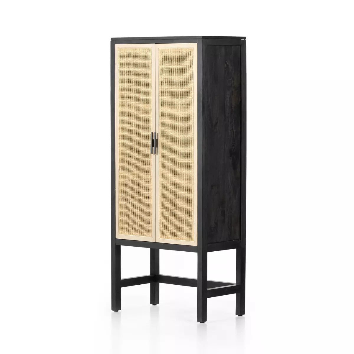 Caprice Narrow Wardrobe - Black Wash Mango