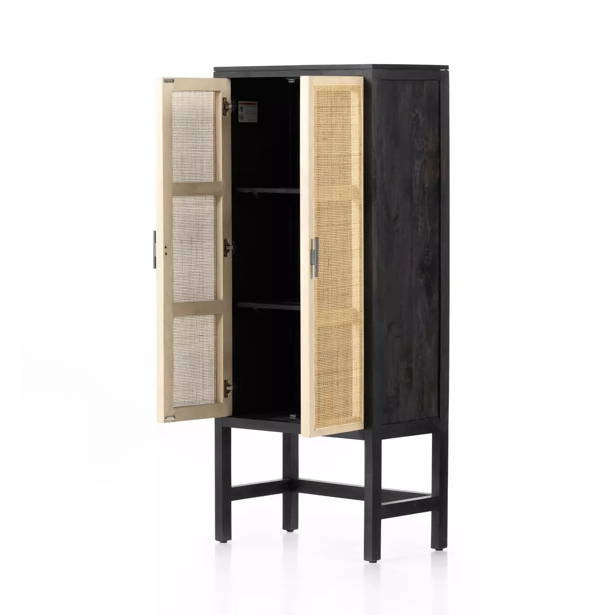 Caprice Narrow Wardrobe - Black Wash Mango