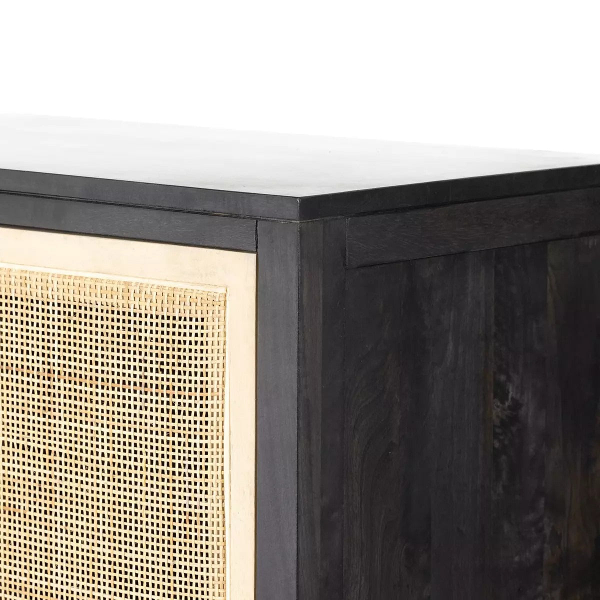 Caprice Narrow Wardrobe - Black Wash Mango