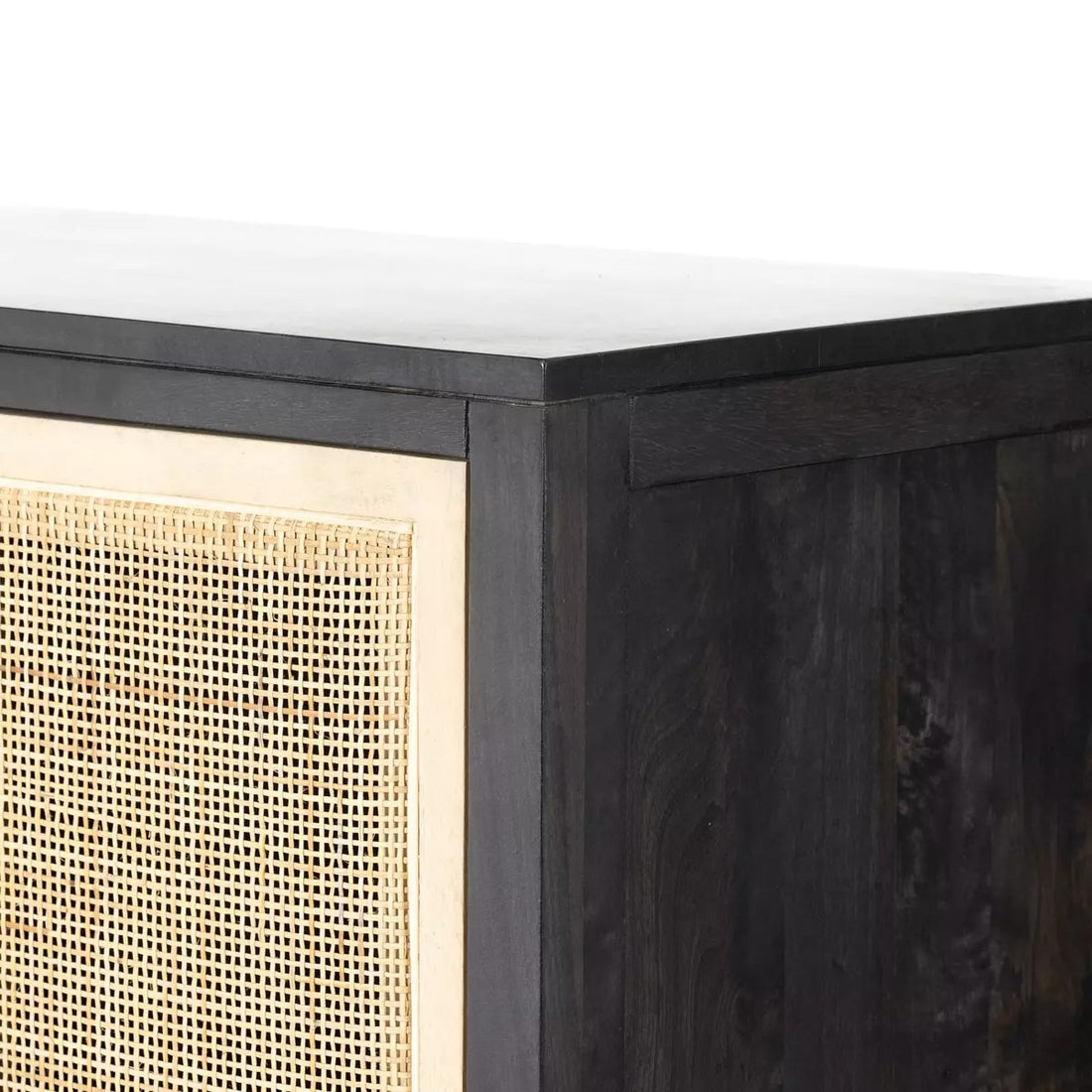 Caprice Narrow Wardrobe - Black Wash Mango