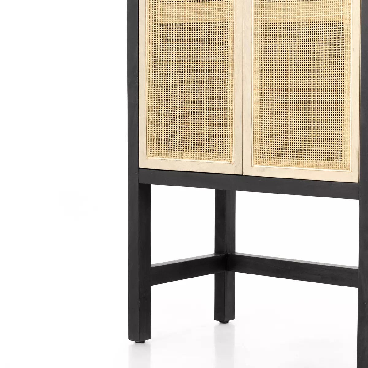 Caprice Narrow Wardrobe - Black Wash Mango