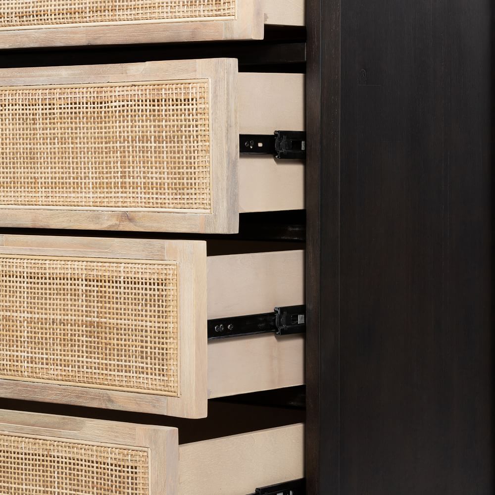 Diego Rattan 5-Drawer Dresser