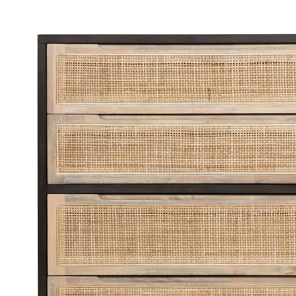 Diego Rattan 5-Drawer Dresser