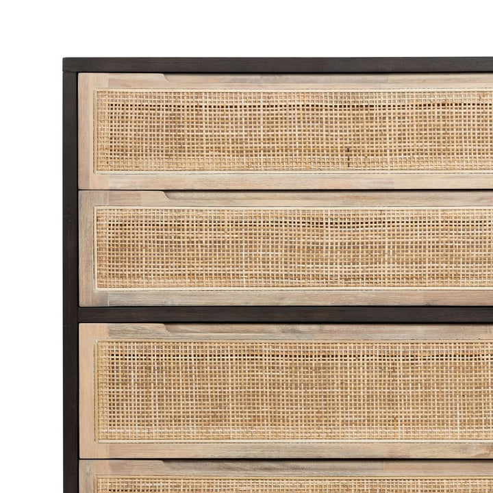 Diego Rattan 5-Drawer Dresser