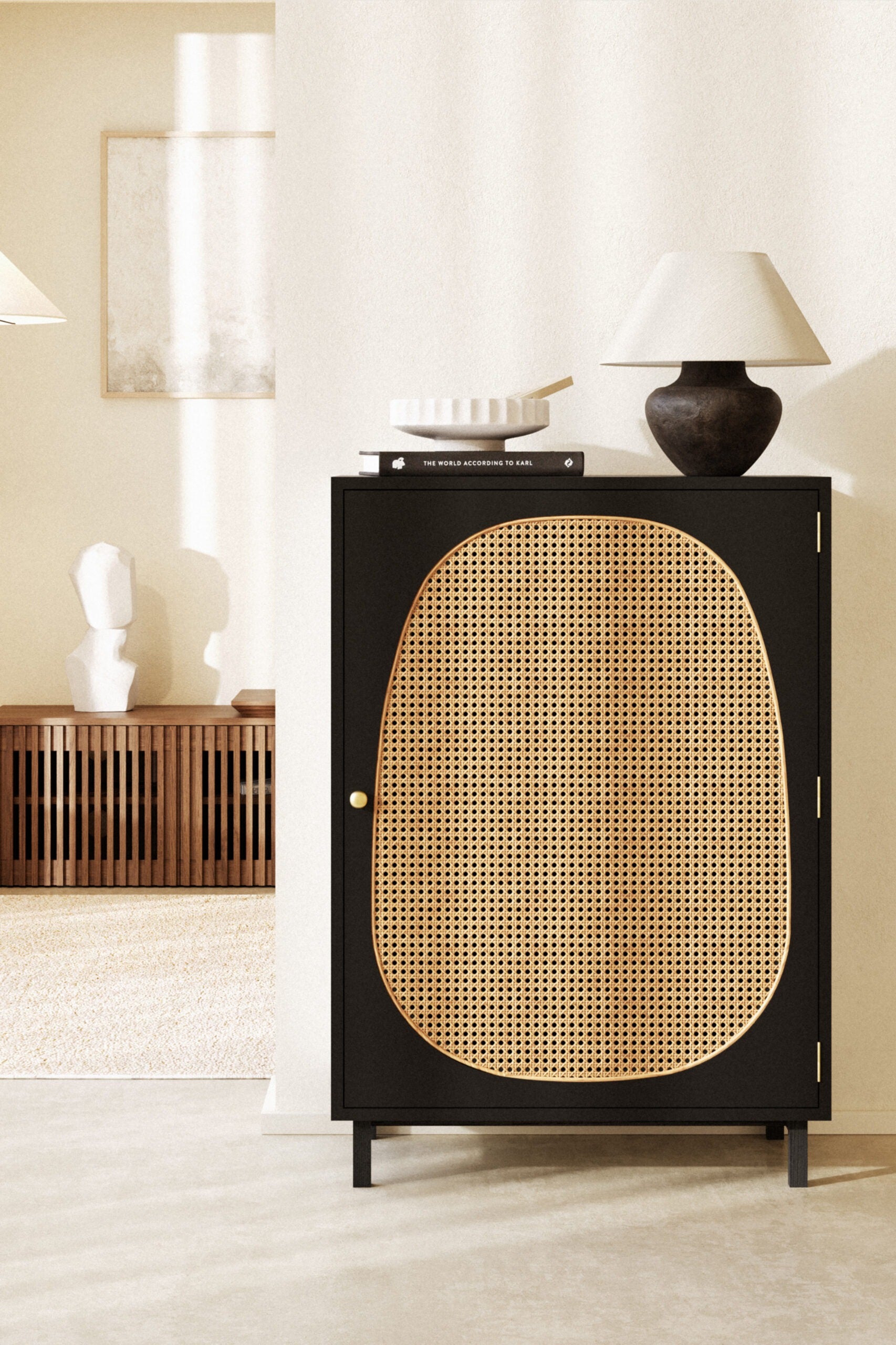 Rattan Storage Wardrobe