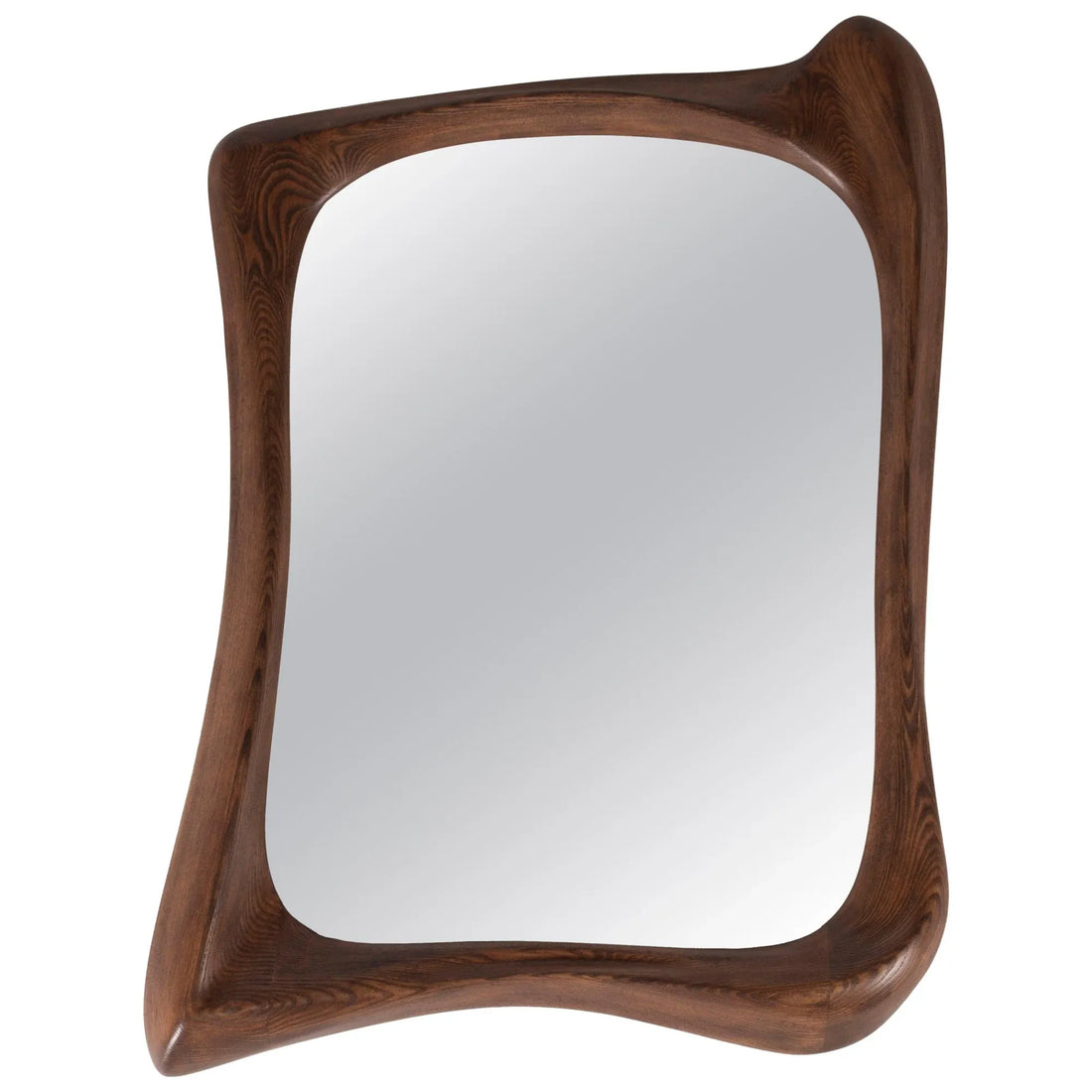 Amorph Narcissus Mirror, Stained Walnut - Decorative Objects