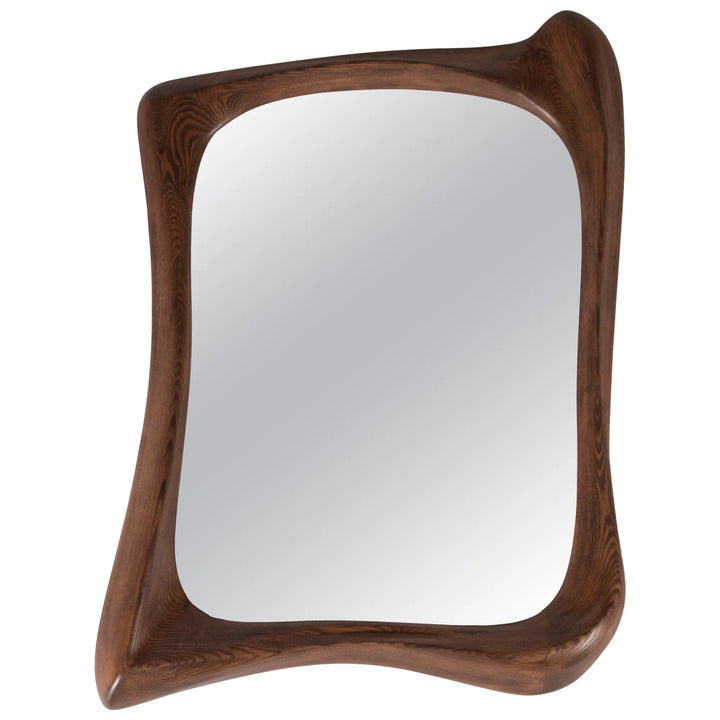 Amorph Narcissus Mirror, Stained Walnut - Decorative Objects