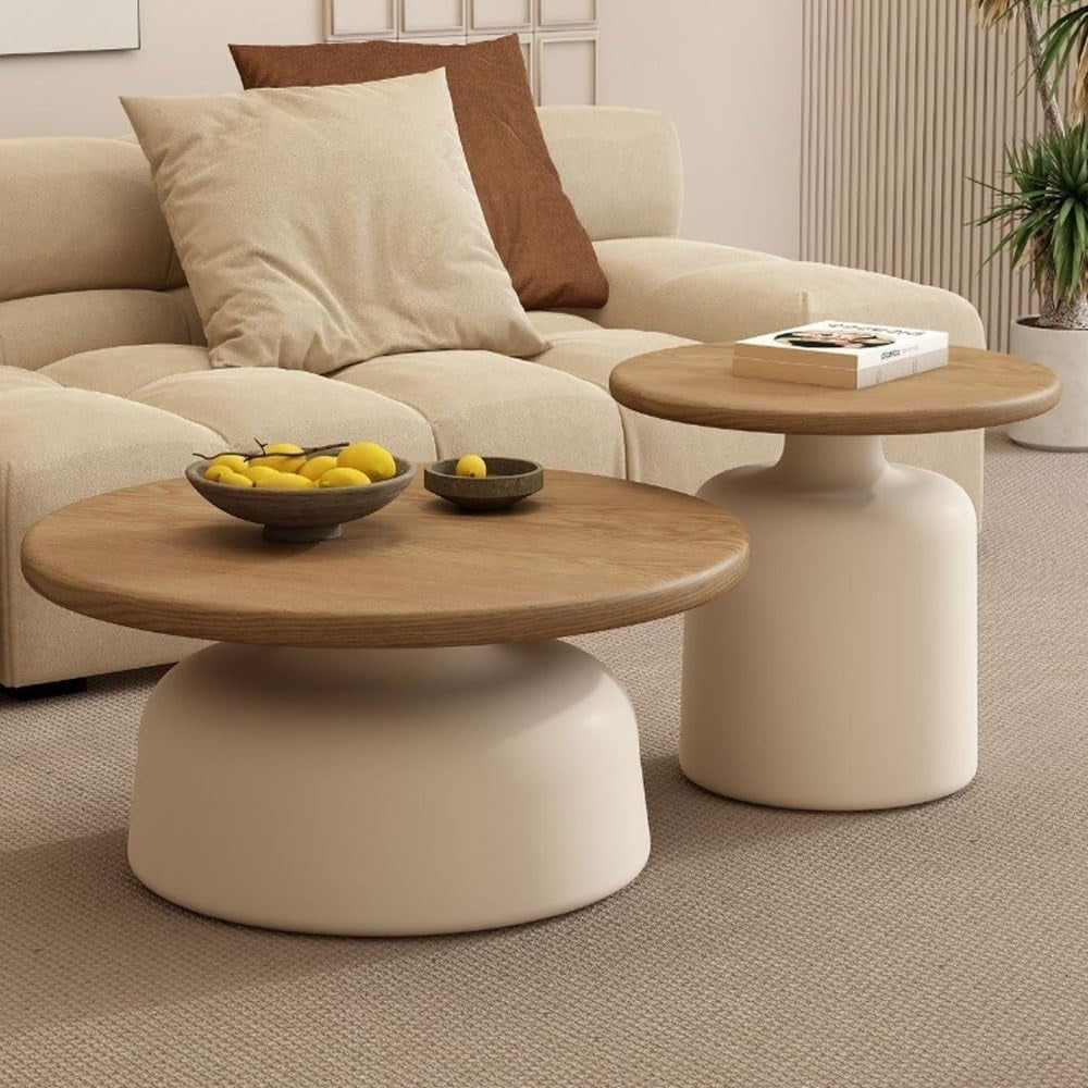 Tea Table Round Set of 2