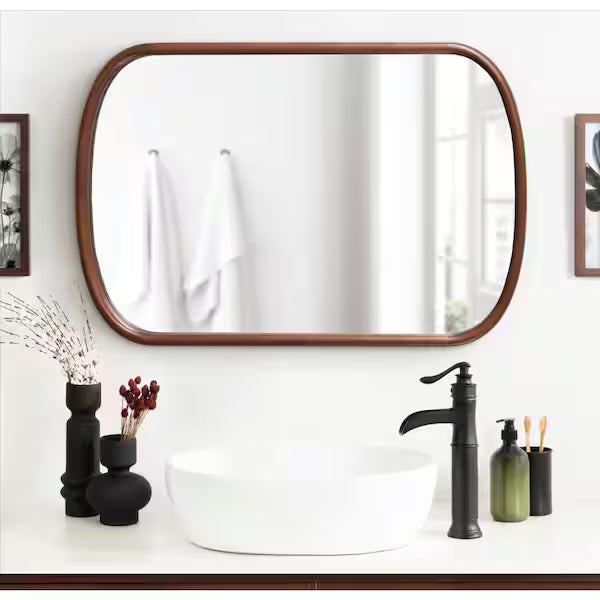 Walnut Brown Capsule MidCentury Framed