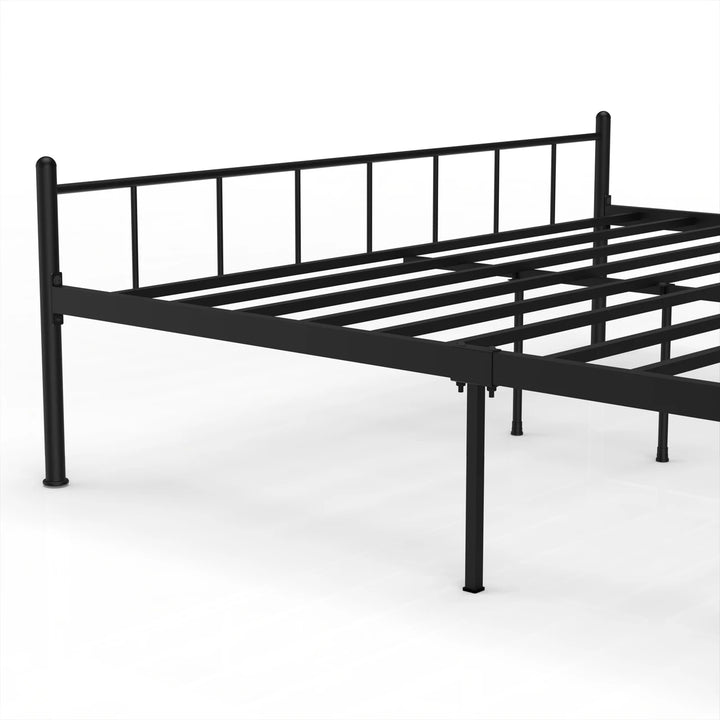 Minimalist Curved Metal Platform Bed