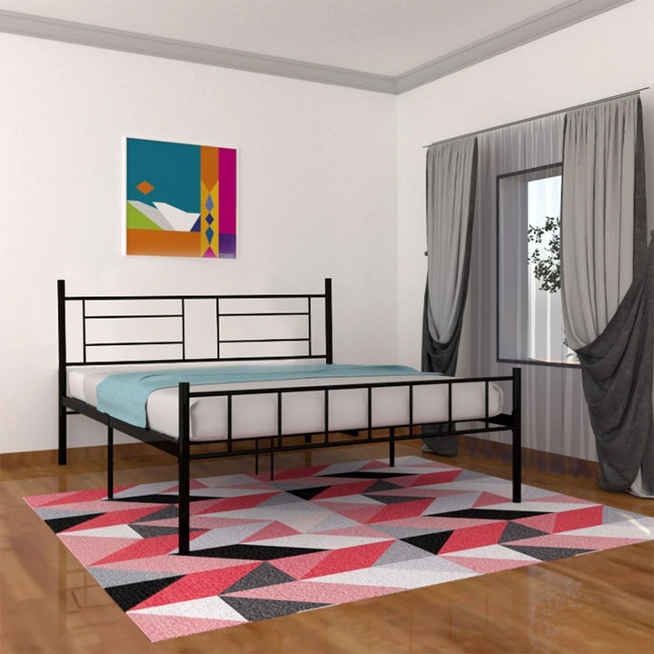 Contemporary Linear Metal Platform Bed