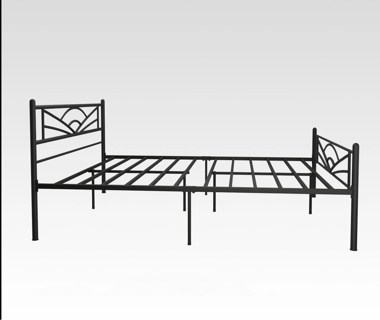 Modern Arched Metal Platform Bed Frame