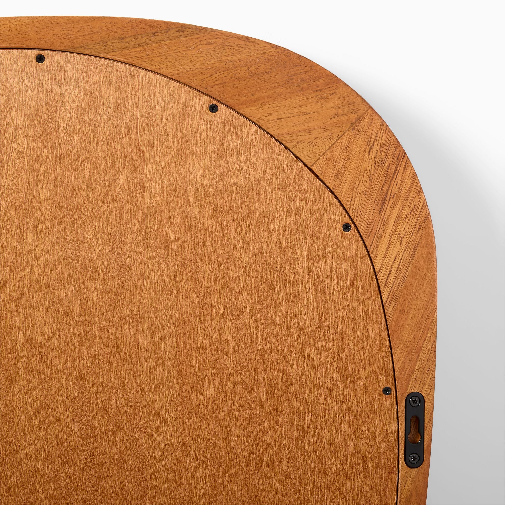 Mid-Century Asymmetrical Wood Wall Mirror