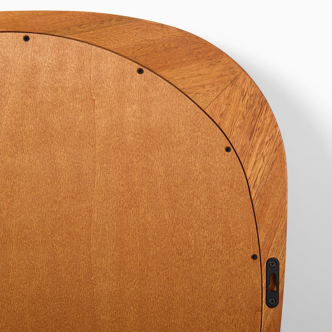 Mid-Century Asymmetrical Wood Wall Mirror