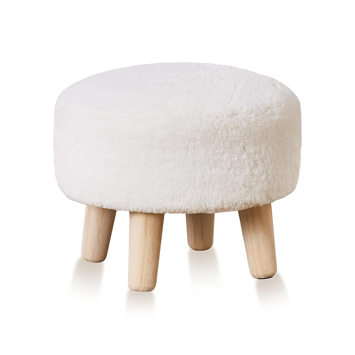 UPHOLSTERED MUSHROOM OTTOMAN
