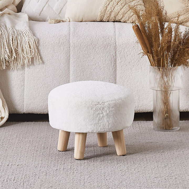 UPHOLSTERED MUSHROOM OTTOMAN