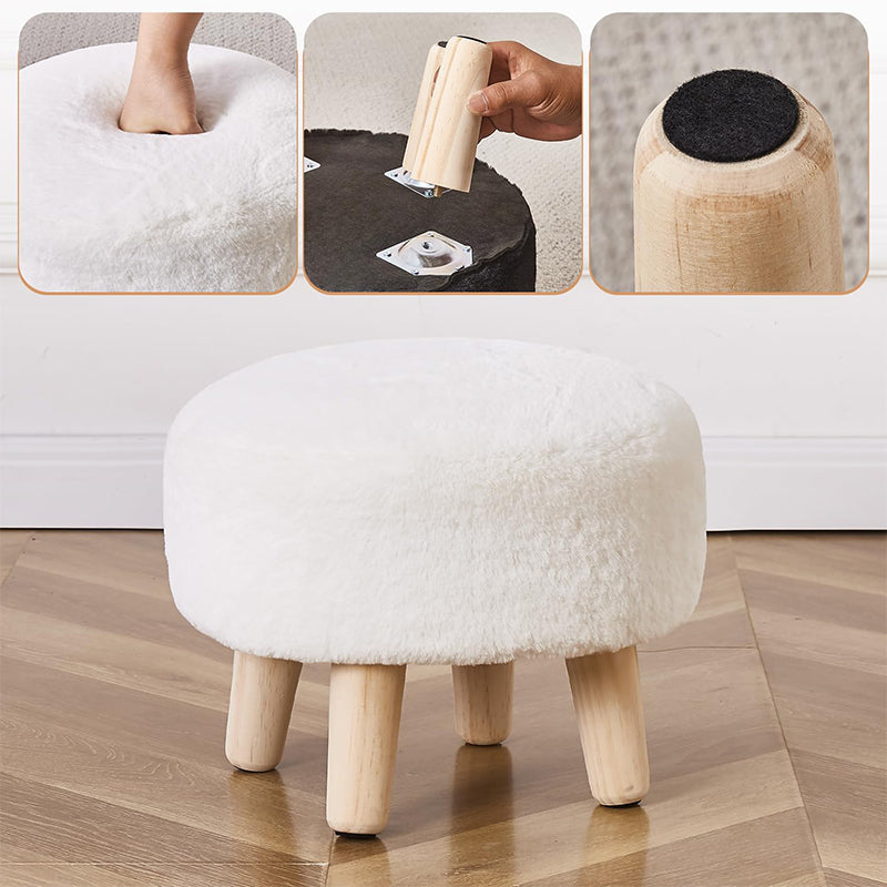 UPHOLSTERED MUSHROOM OTTOMAN