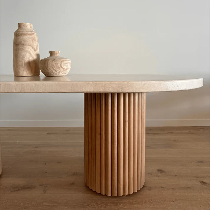 6 Seater Oval Dining Table