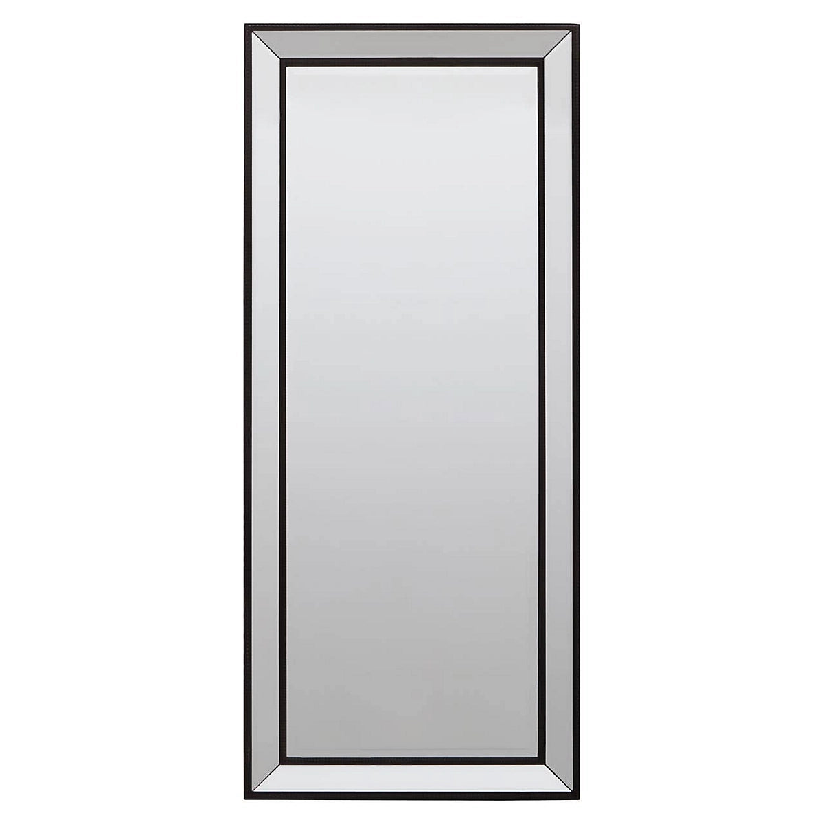 Matte Black Freestanding Wall Mirror