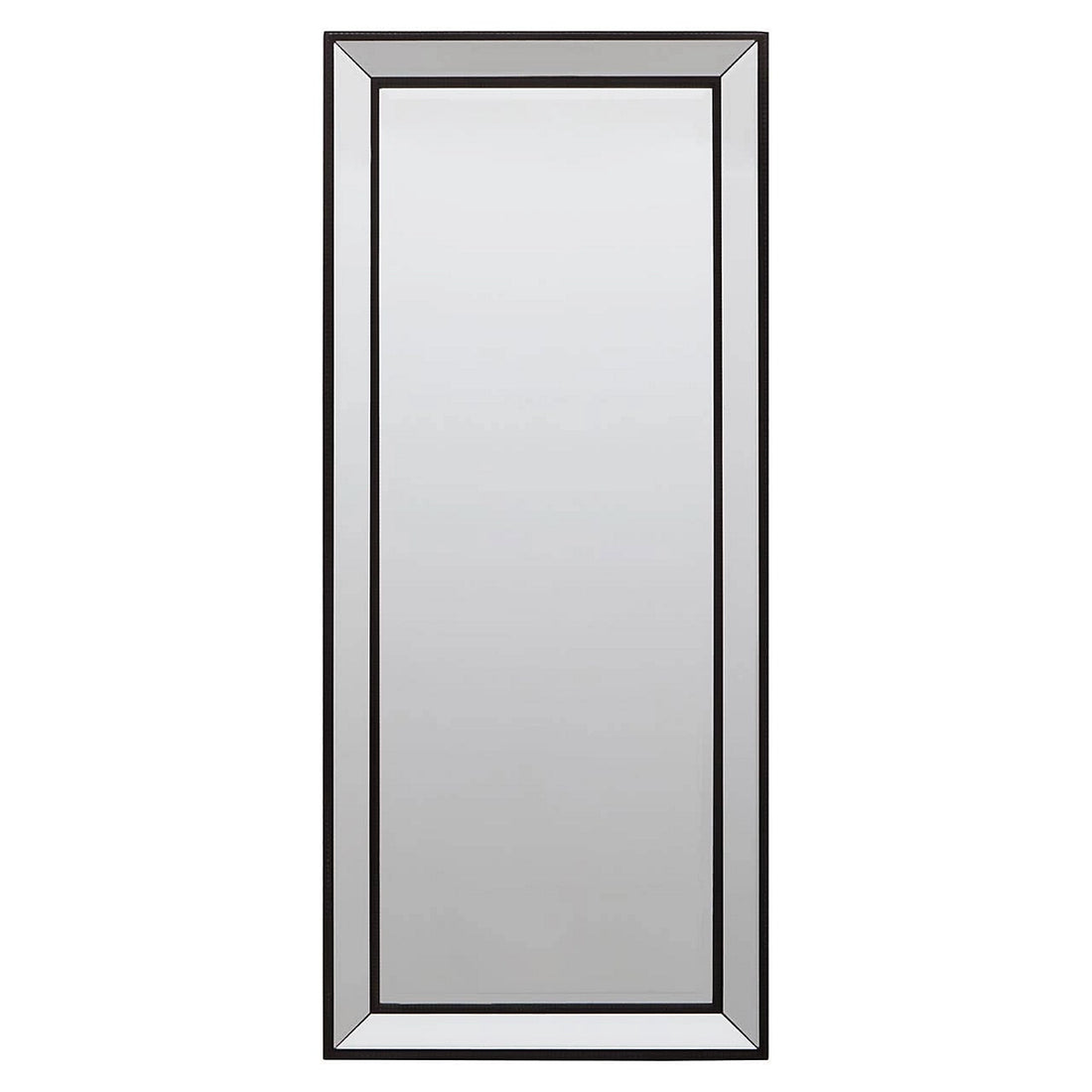 Matte Black Freestanding Wall Mirror