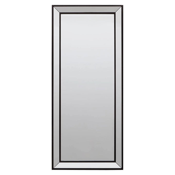 Matte Black Freestanding Wall Mirror