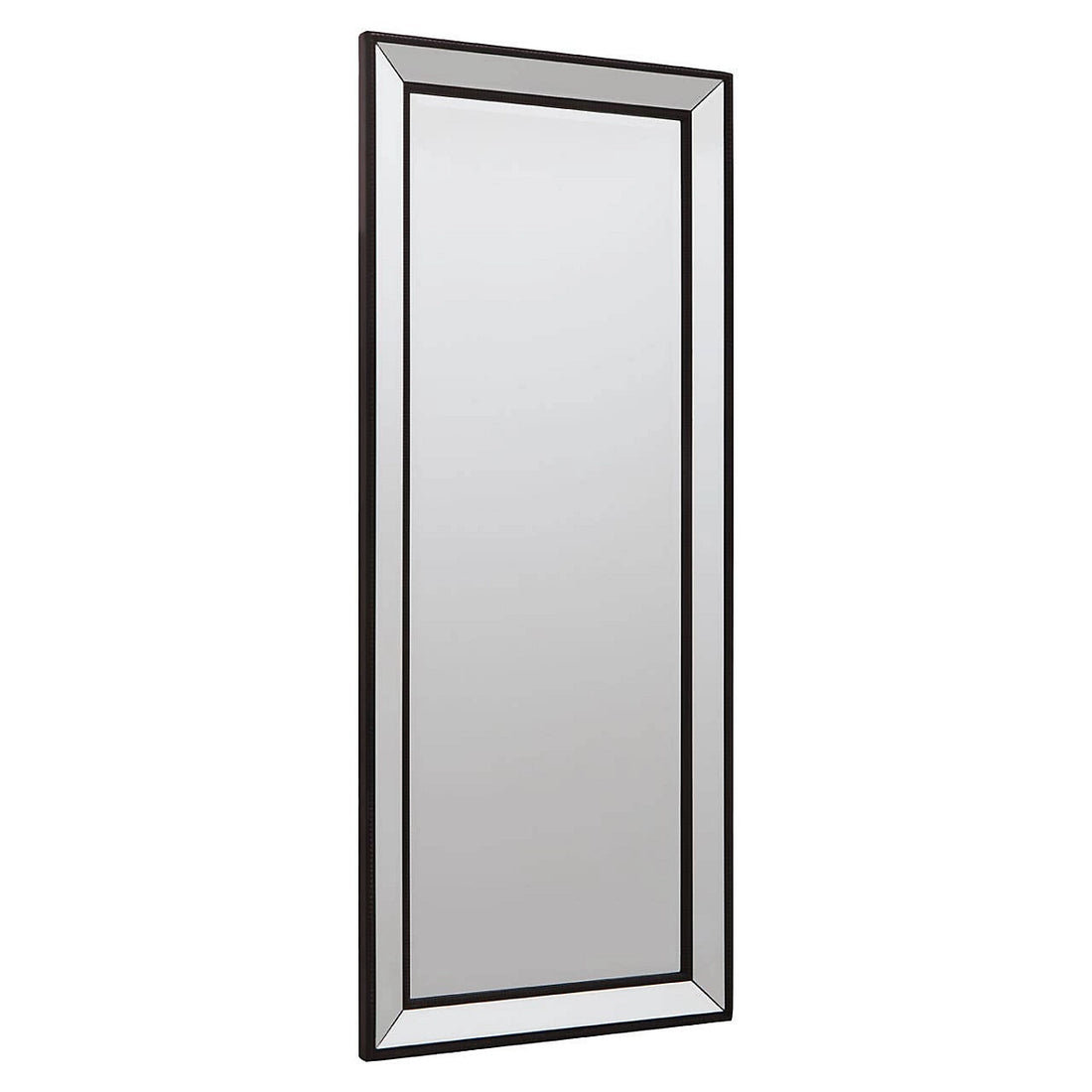 Matte Black Freestanding Wall Mirror